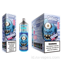 Gebaz tornado 15000 puff vape sekali pakai